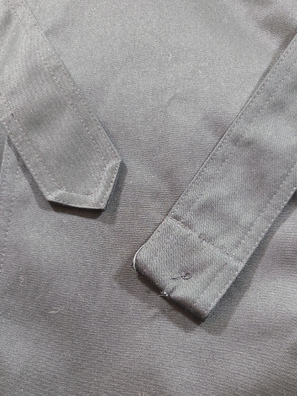 Ralph Ralph Lauren Black Wool Blend  Double-Breasted Trench Coat Jacket - Picture 14 of 16